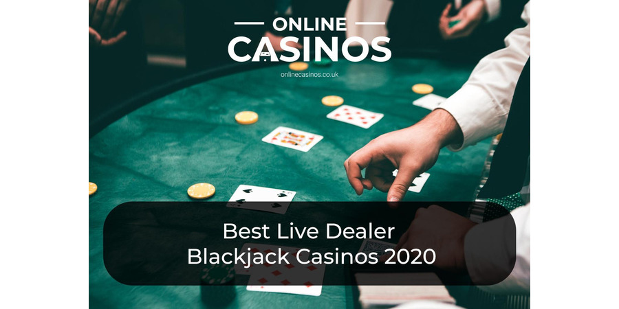 A blackjack dealer deals out the cards in a live dealer blackjack game