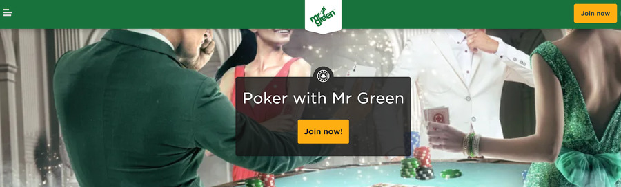 Mr Green is one of the top gambling sites for poker.