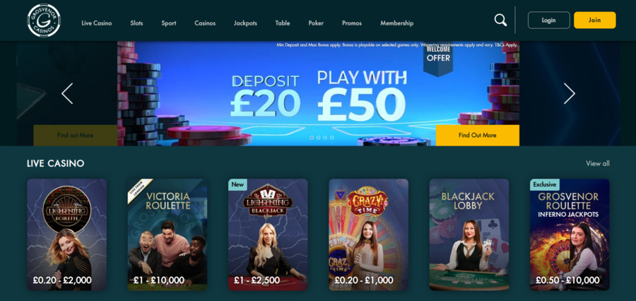 Grosvenor Casinos and slots