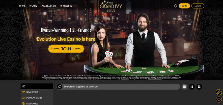 The Grand Ivy casino and slots