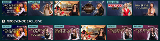 Alt: Grosvenor casinos is a great live casino site full of live casino promotions.