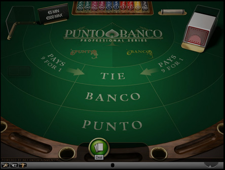 A snapshot of Punto Banco being played at The Grand Ivy online casino
