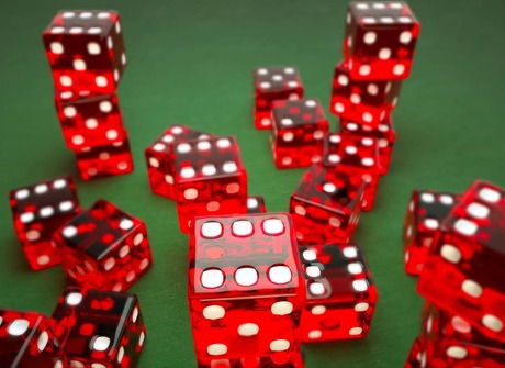 red dice used for craps