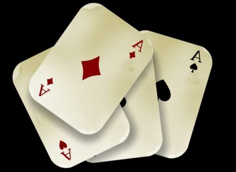 quad aces poker hand