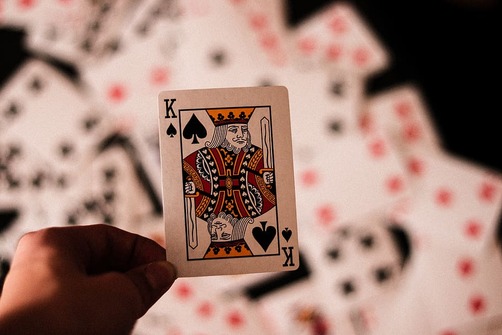 King of spades poker card